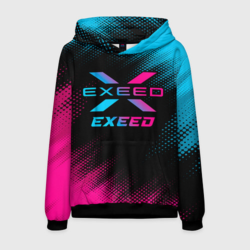 Мужская толстовка Exeed - neon gradient / 3D-Черный – фото 1