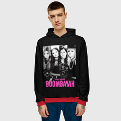 Толстовка-худи мужская Blackpink Boombayah, цвет: 3D-красный — фото 2