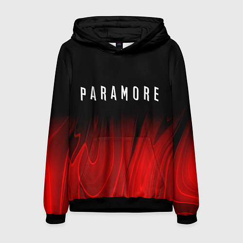 Мужская толстовка Paramore red plasma / 3D-Черный – фото 1