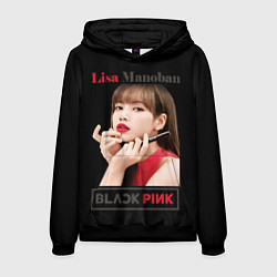 Мужская толстовка Blackpink Lisa paints lips