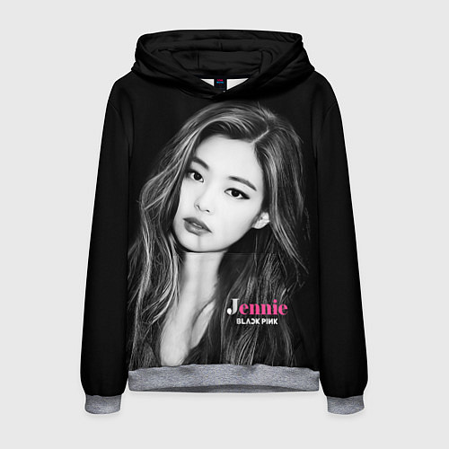 Мужская толстовка Jennie Kim Blackpink / 3D-Меланж – фото 1