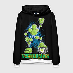 Толстовка-худи мужская Vectorman, цвет: 3D-белый