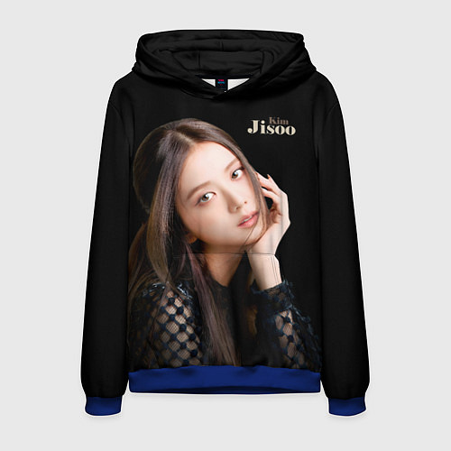 Мужская толстовка Blackpink Cute Jisoo Kim / 3D-Синий – фото 1