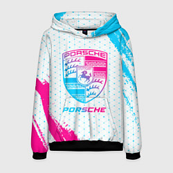 Мужская толстовка Porsche neon gradient style