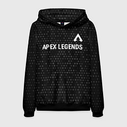 Мужская толстовка Apex Legends glitch на темном фоне: символ сверху