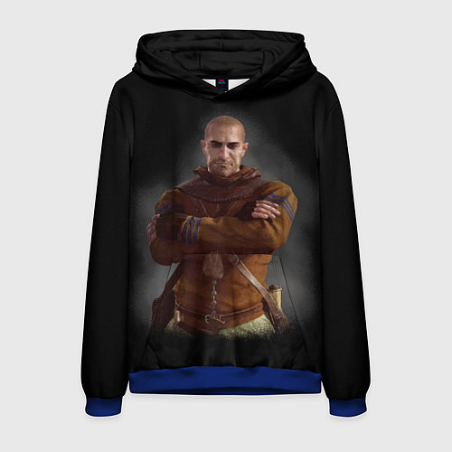 Мужская толстовка The Witcher 3 - Гюнтер / 3D-Синий – фото 1
