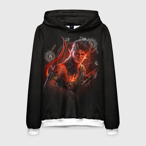 Мужская толстовка Karlach - Baldurs Gate 3 / 3D-Белый – фото 1