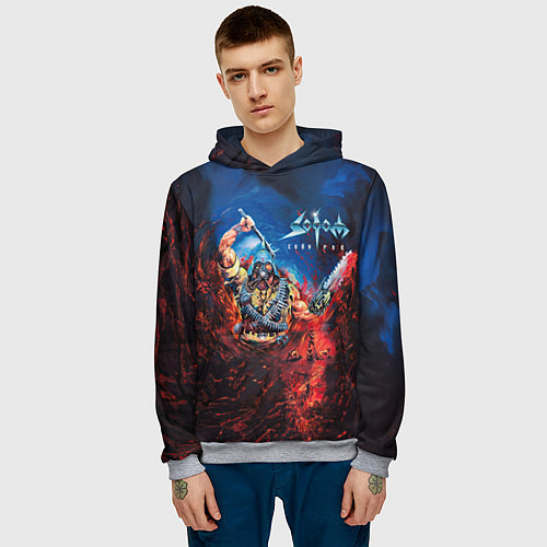 Мужская толстовка Sodom Cod red / 3D-Меланж – фото 3