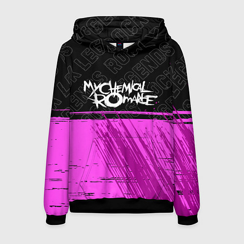 Мужская толстовка My Chemical Romance rock legends: символ сверху / 3D-Черный – фото 1