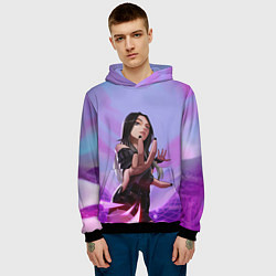Толстовка-худи мужская Карина арт - Aespa, цвет: 3D-черный — фото 2