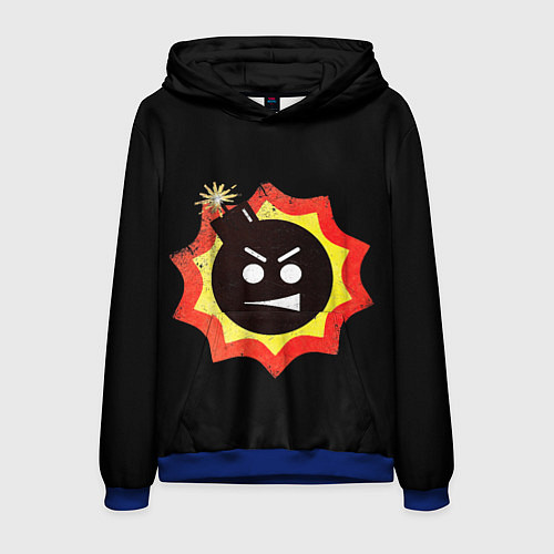 Мужская толстовка Serious Sam logo / 3D-Синий – фото 1