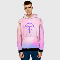 Толстовка-худи мужская Bring Me The Horizon Umbrella, цвет: 3D-черный — фото 2