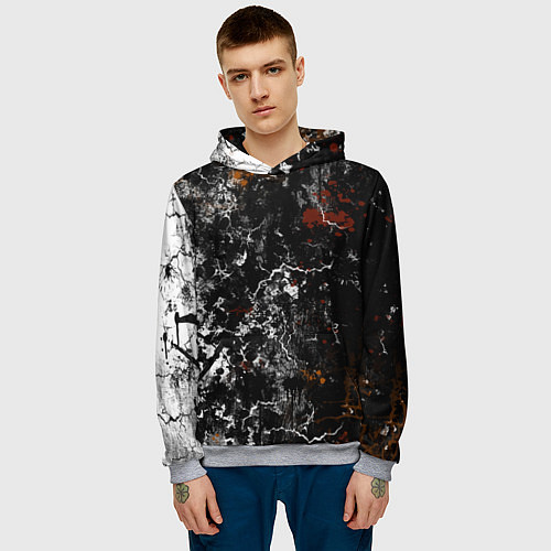 Мужская толстовка Граффити абстрактный рисунок / 3D-Меланж – фото 3