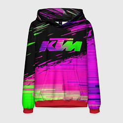 Толстовка-худи мужская KTM Freeride, цвет: 3D-красный