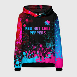 Мужская толстовка Red Hot Chili Peppers - neon gradient: символ свер