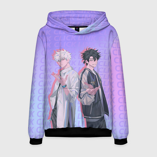 Мужская толстовка Персонажи - Агенты времени / 3D-Черный – фото 1