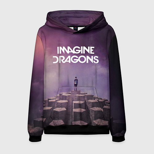 Мужская толстовка Imagine Dragons обложка альбома Night Visions / 3D-Черный – фото 1