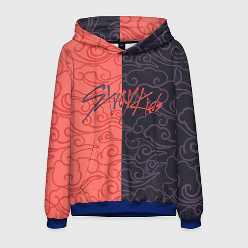 Мужская толстовка Strey Kids x Anime / 3D-Синий – фото 1