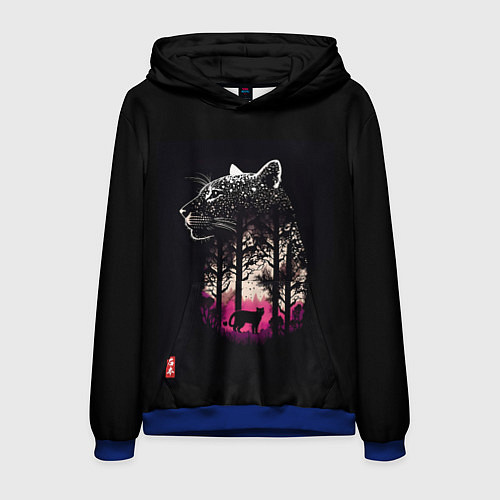 Мужская толстовка Природная благодать - Пума / 3D-Синий – фото 1