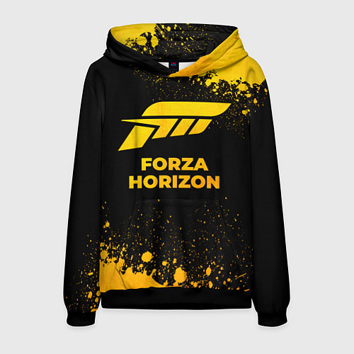 Мужская толстовка Forza Horizon - gold gradient / 3D-Черный – фото 1
