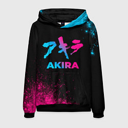 Толстовка-худи мужская Akira - neon gradient, цвет: 3D-черный