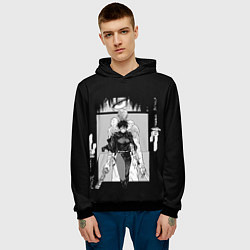 Толстовка-худи мужская Крутая Маки - Магическая битва, цвет: 3D-черный — фото 2