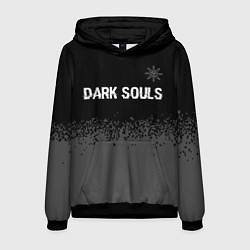 Мужская толстовка Dark Souls glitch на темном фоне: символ сверху