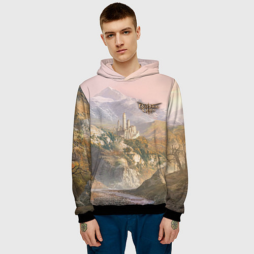 Мужская толстовка Baldurs Gate 3 Castle / 3D-Черный – фото 3