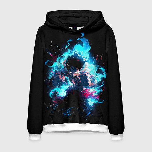 Мужская толстовка Луффи в ярости / 3D-Белый – фото 1