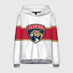 Толстовка-худи мужская Florida panthers - uniform - hockey, цвет: 3D-меланж