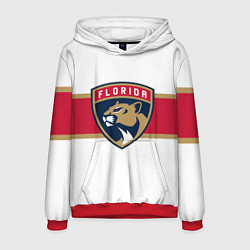 Толстовка-худи мужская Florida panthers - uniform - hockey, цвет: 3D-красный