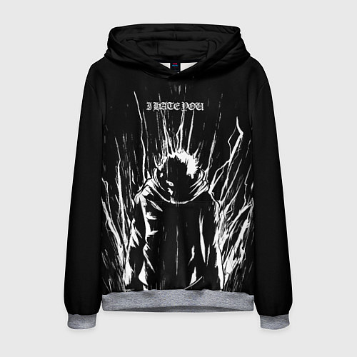 Мужская толстовка Итадори в ярости - Магическая битва / 3D-Меланж – фото 1