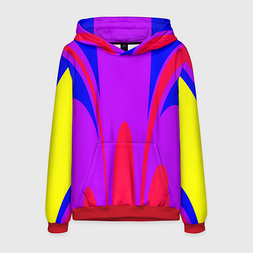 Мужская толстовка Яркий цветной мотив / 3D-Красный – фото 1