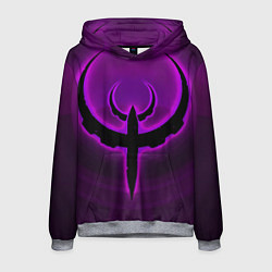 Толстовка-худи мужская Quake фиолетовый, цвет: 3D-меланж