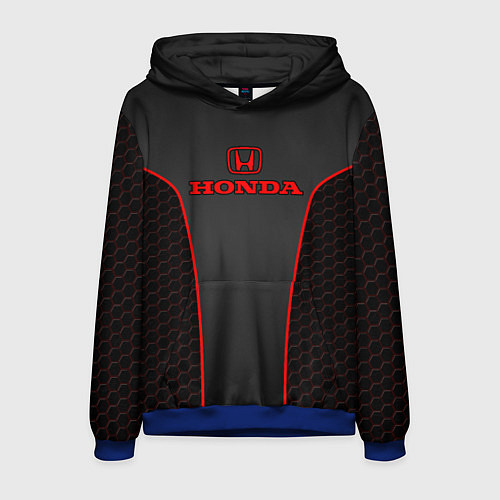 Мужская толстовка Honda - униформа красная / 3D-Синий – фото 1