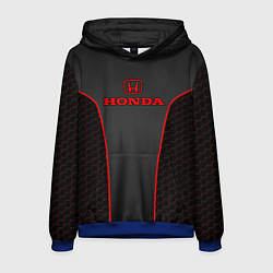 Толстовка-худи мужская Honda - униформа красная, цвет: 3D-синий