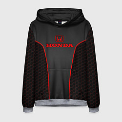 Толстовка-худи мужская Honda - униформа красная, цвет: 3D-меланж
