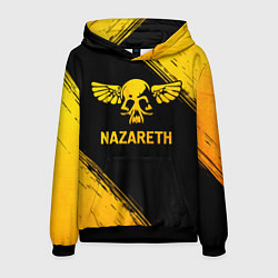 Толстовка-худи мужская Nazareth - gold gradient, цвет: 3D-черный