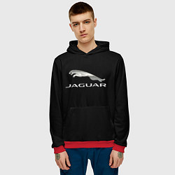 Толстовка-худи мужская Jaguar sport brend, цвет: 3D-красный — фото 2