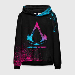 Мужская толстовка Assassins Creed - neon gradient