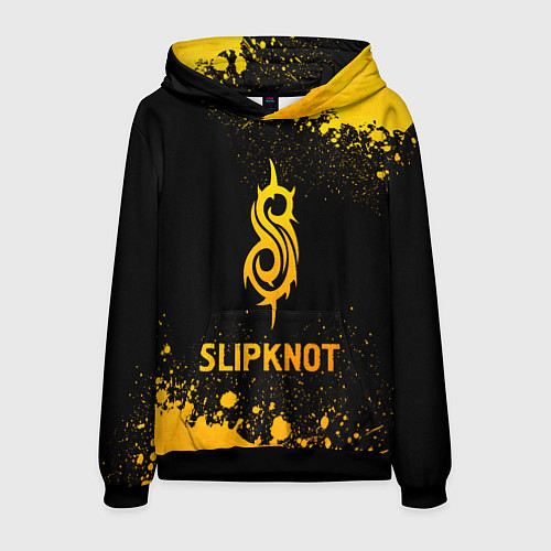 Мужская толстовка Slipknot - gold gradient / 3D-Черный – фото 1