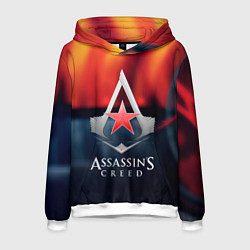 Толстовка-худи мужская Assassins Creed ussr, цвет: 3D-белый
