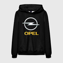 Толстовка-худи мужская Opel sport car, цвет: 3D-черный