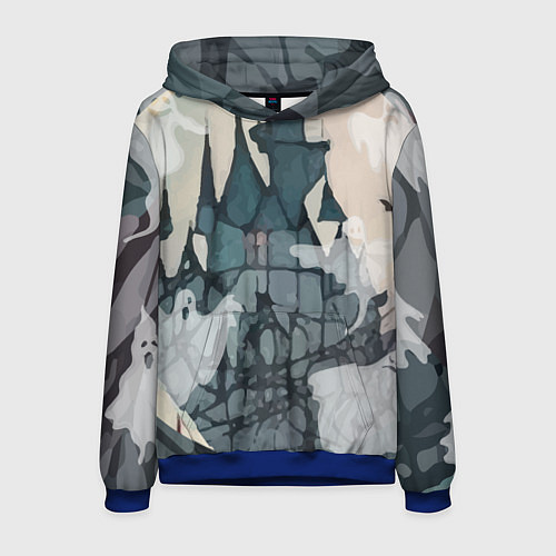 Мужская толстовка Замок в воображении / 3D-Синий – фото 1