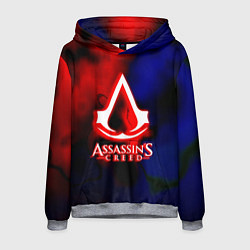 Толстовка-худи мужская Assassins Creed fire, цвет: 3D-меланж