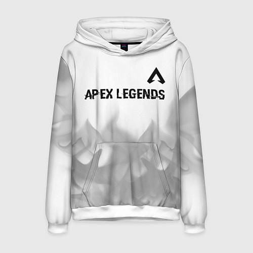 Мужская толстовка Apex Legends glitch на светлом фоне посередине / 3D-Белый – фото 1