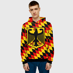 Толстовка-худи мужская Germany, цвет: 3D-черный — фото 2