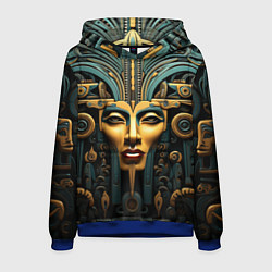 Толстовка-худи мужская Египетские фараоны, цвет: 3D-синий