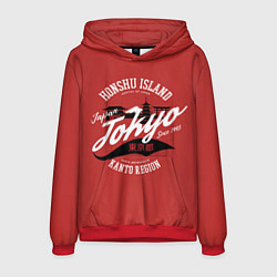 Толстовка-худи мужская Токио - Япония, цвет: 3D-красный