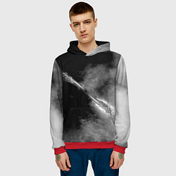 Толстовка-худи мужская Two shot, цвет: 3D-красный — фото 2